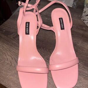 Nine West Blush Pink Heeled Sandals